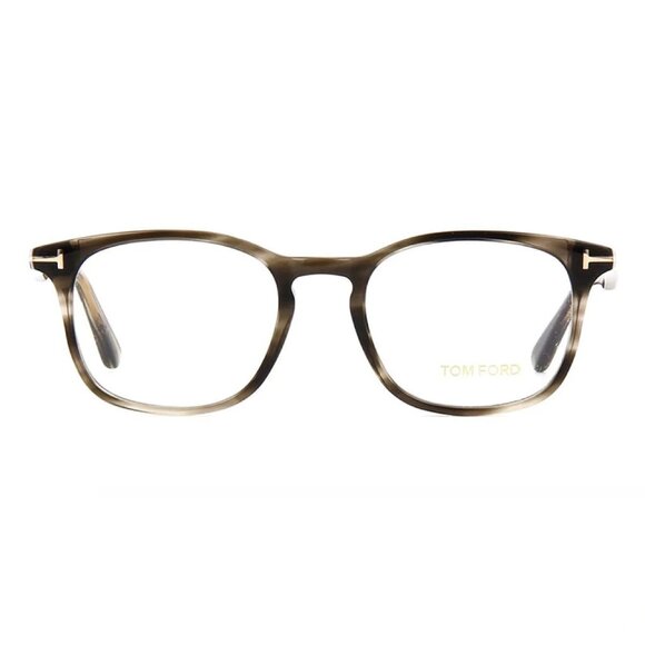 NEW TOM FORD EYEGLASSES HAVANA GRAY MEN SQUARE EYEWEAR - Picture 2 of 3